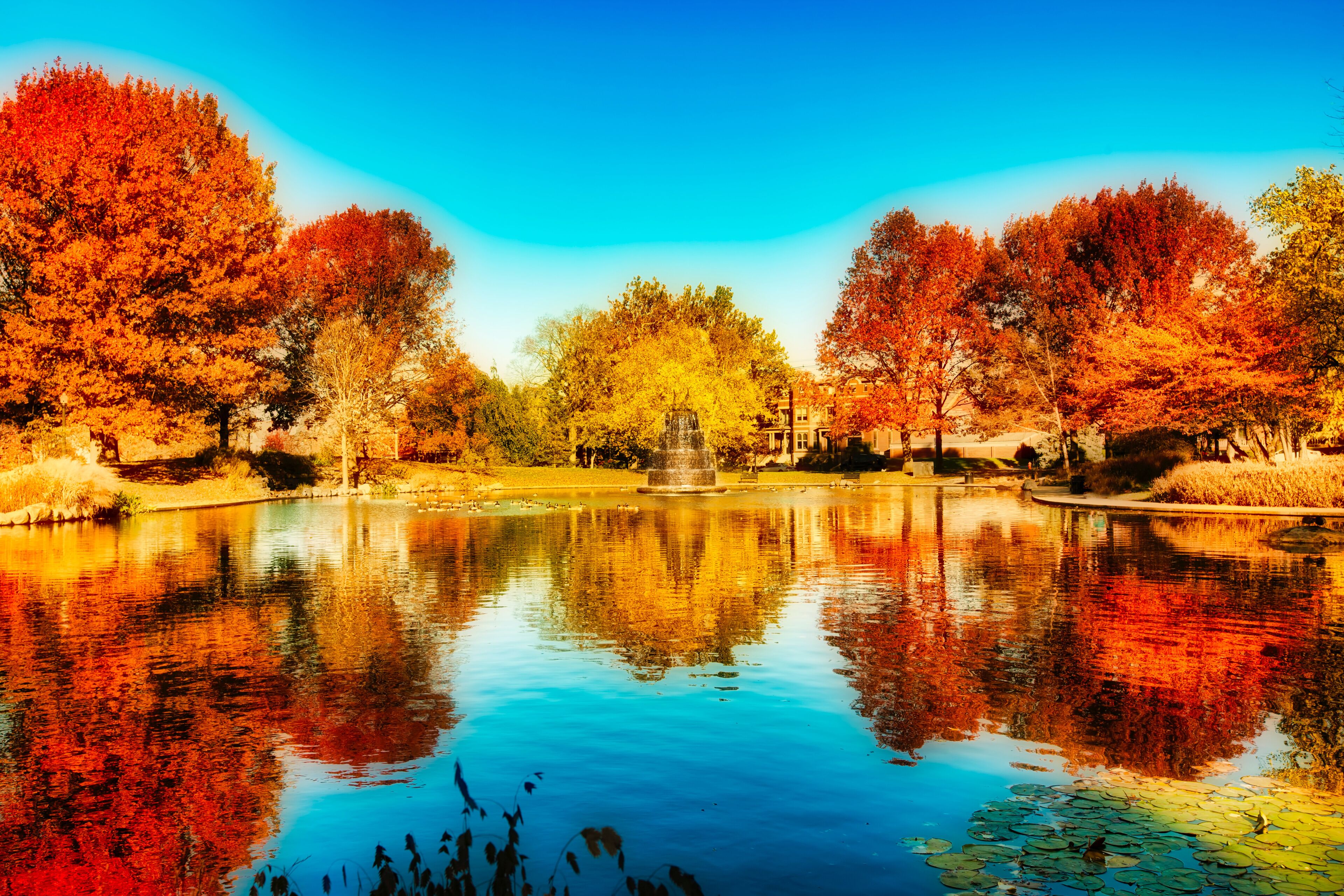 Goodale Park, located in the Victorian Village area of Columbus, Ohio, covers 32 acres and is the oldest park in the city.