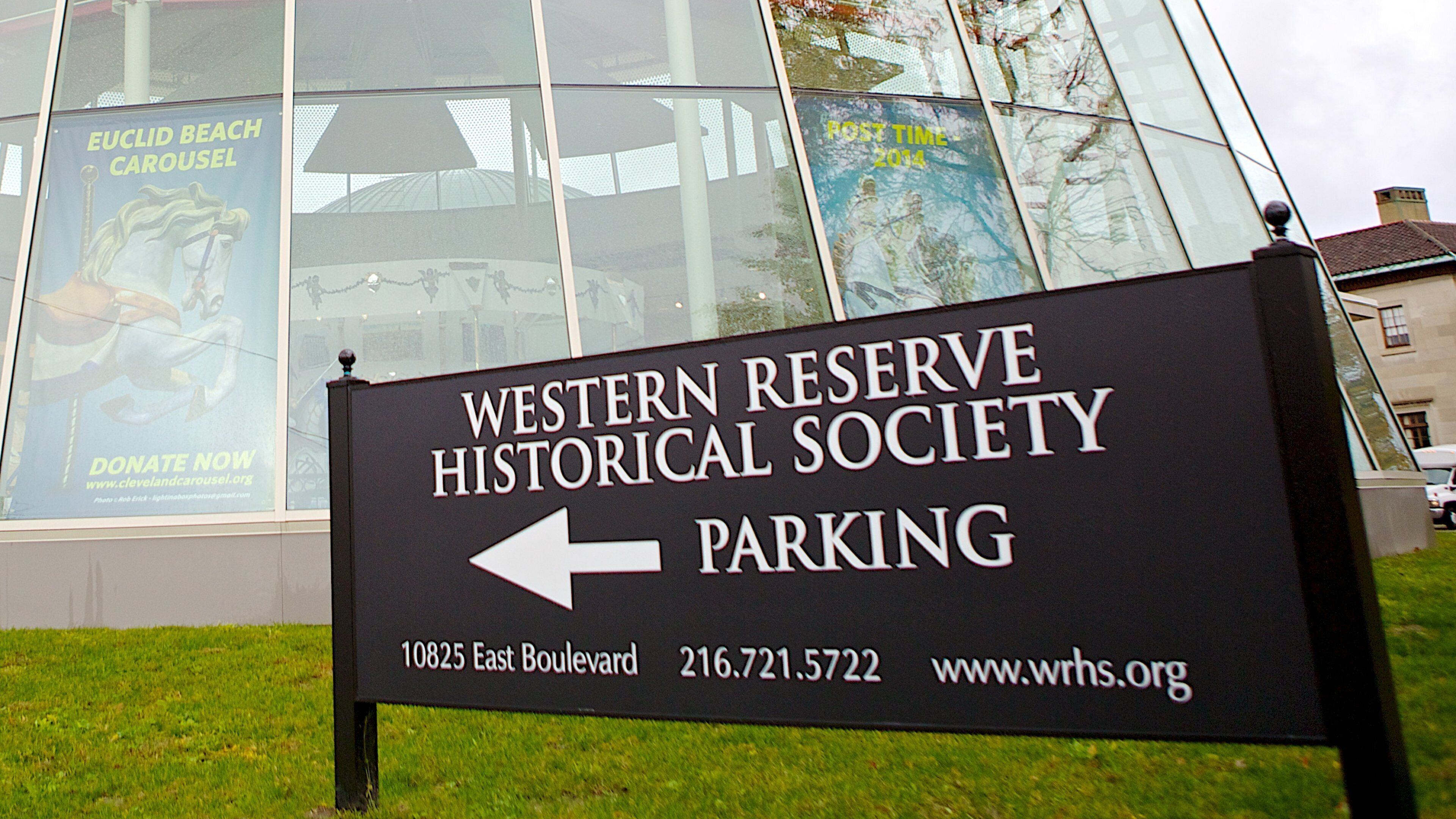 Western Reserve Historical Society showing signage