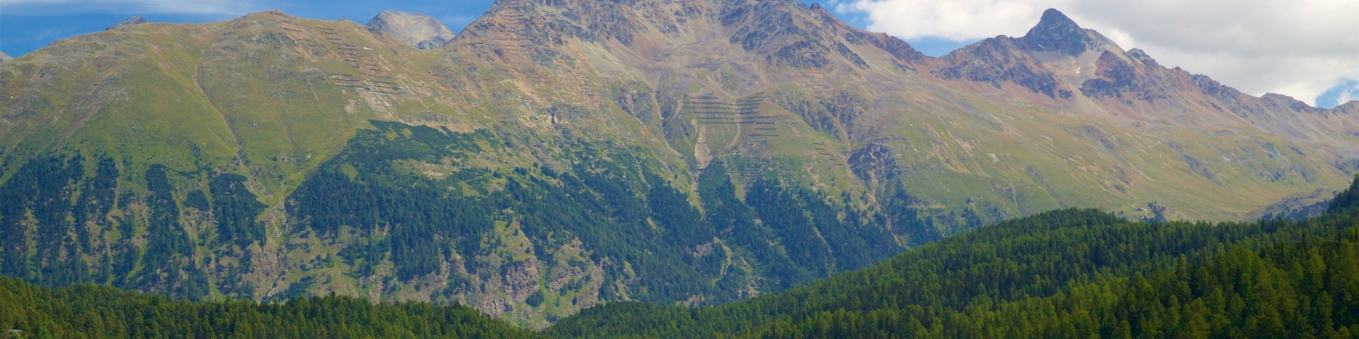 Lake St. Moritz which includes a lake or waterhole, sailing and mountains