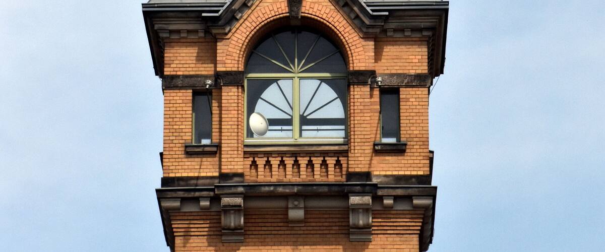 Turm einer ehemaligen Brauerei in Berlin