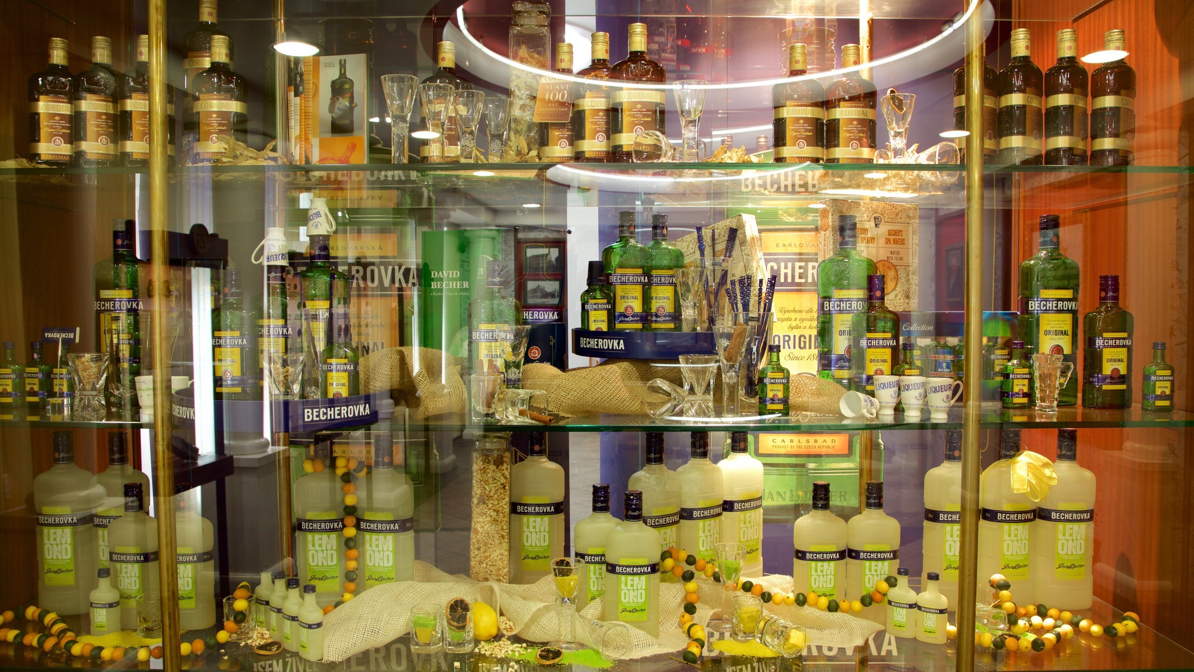 Jan Becher Museum featuring interior views