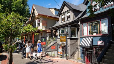 Alphabet Historic District which includes street scenes as well as a small group of people