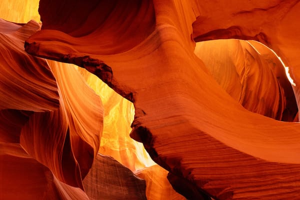 Sandstone Arch in Antelope Canyon