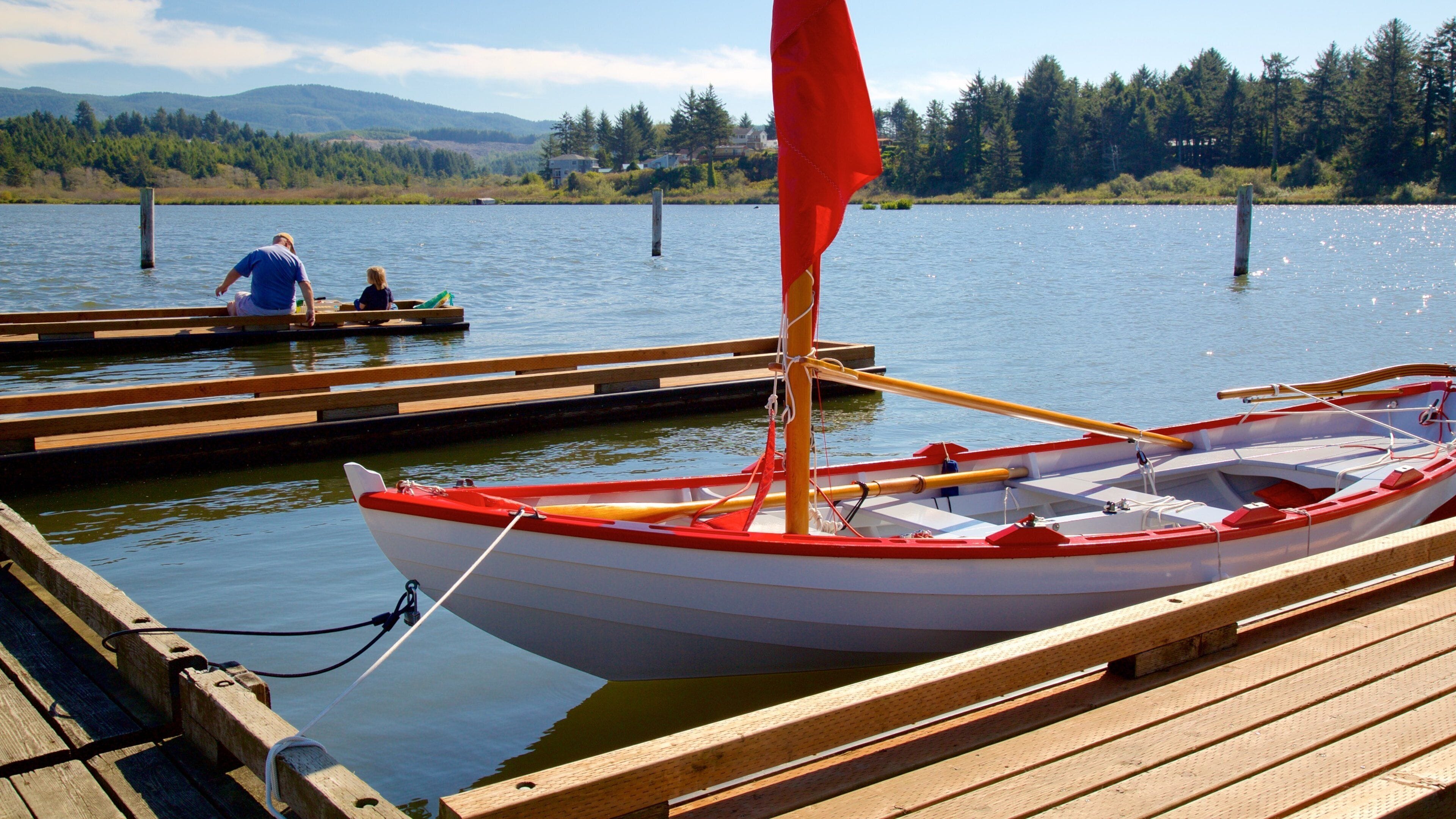 Devil\'s Lake State Recreation Area featuring boating