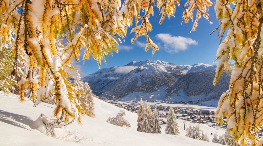Livigno Ski Area showing snow, mountains and landscape views