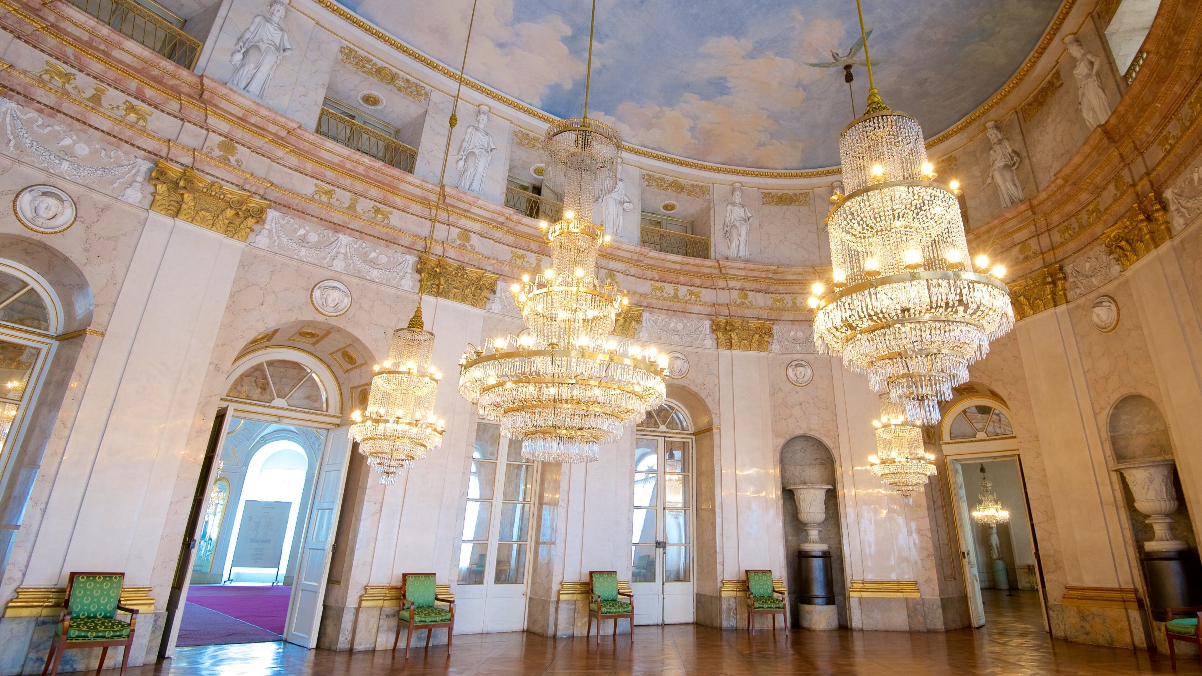 Ludwigsburg Palace which includes interior views