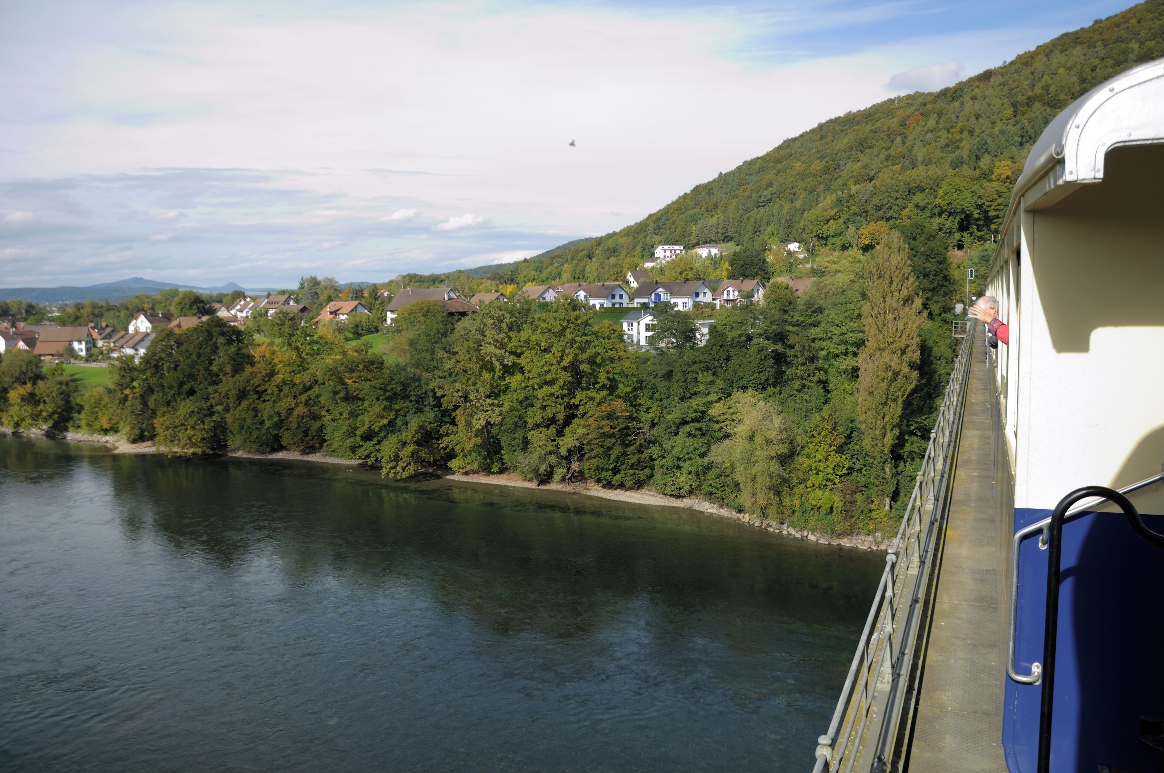 Switzerland, Thurgau, views along the museum railway line between Rielasingen (Germany) and Etzwilen (Switzerland)