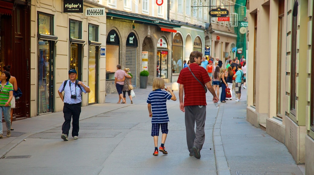 Getreidegasse caratteristiche di shopping, città e strade