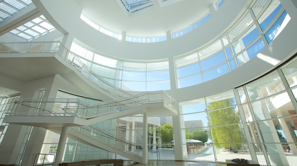 Light-filled interior of Getty Center showcasing modern architecture and artistic elegance in Los Angeles