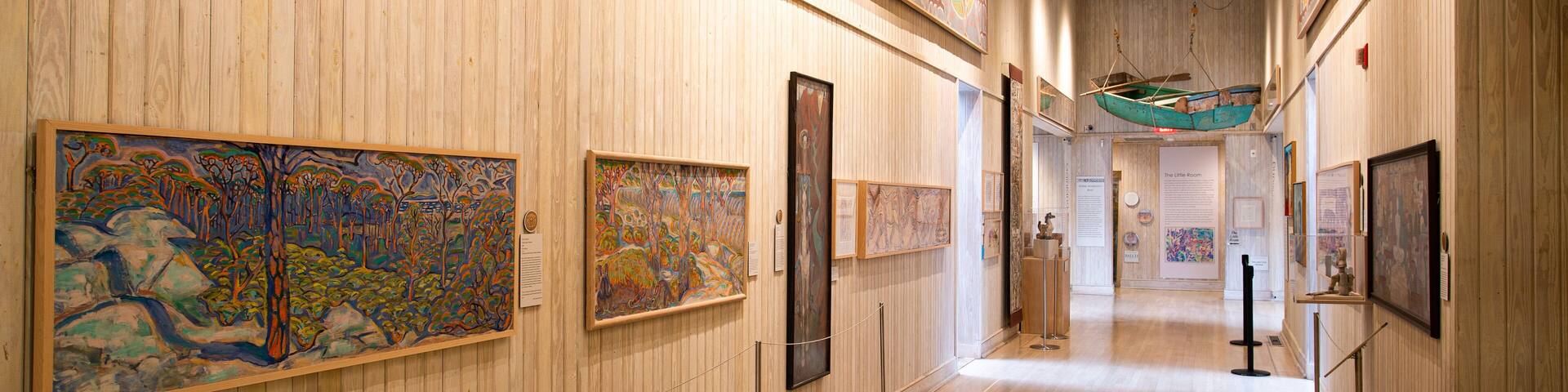 Walter Anderson Museum of Art which includes art and interior views