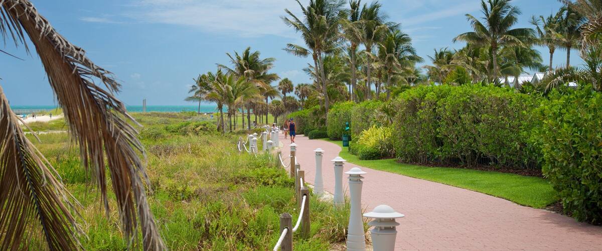 South Pointe Park which includes general coastal views
