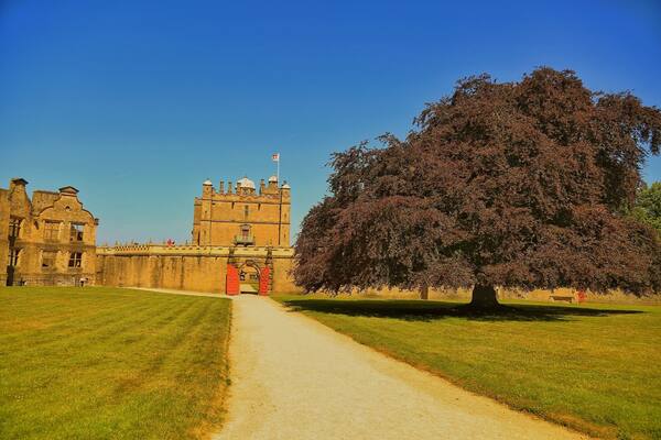 Looking towards the little Castle at Bolsover Derbyshire