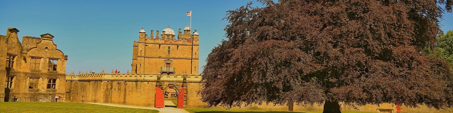 Looking towards the little Castle at Bolsover Derbyshire