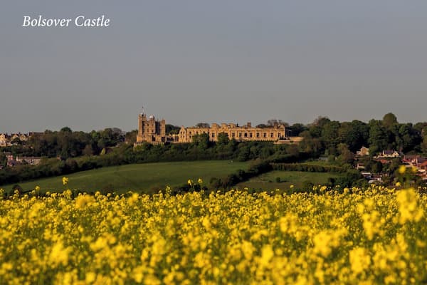 An English Heritage owned ruined castle in the heart of Derbyshire.
Has activities for children and re-enactments during the summer.
http://www.english-heritage.org.uk/visit/places/bolsover-castle/