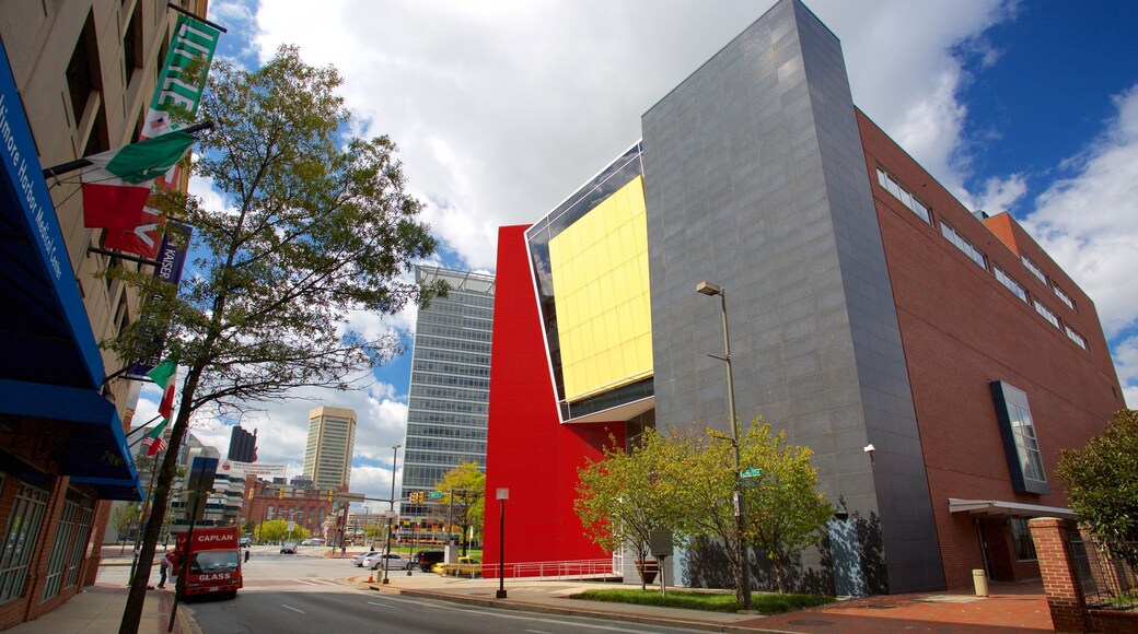 Reginald F. Lewis Museum og byder på moderne arkitektur og en by