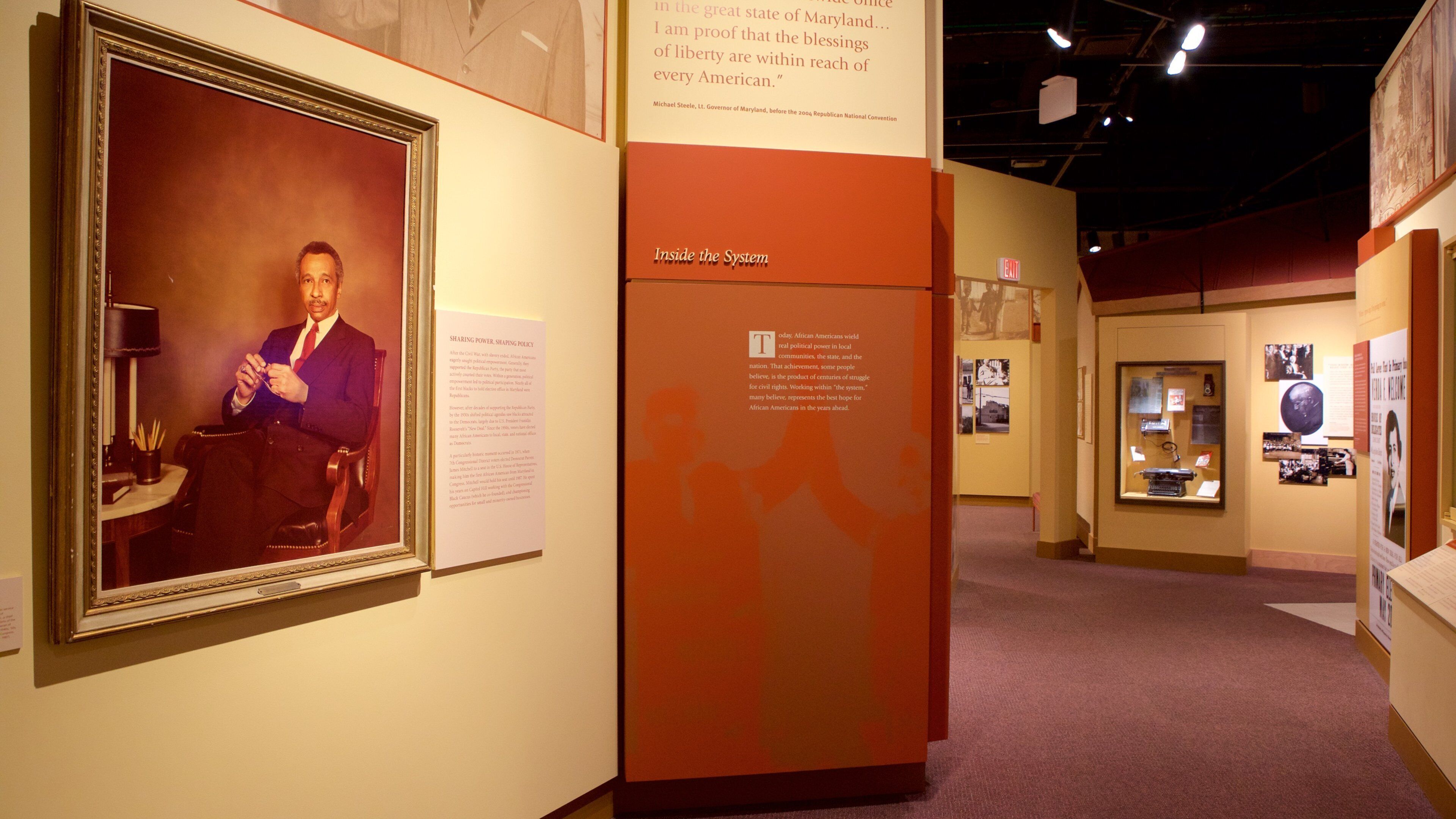 Reginald F. Lewis Museum som viser interiør