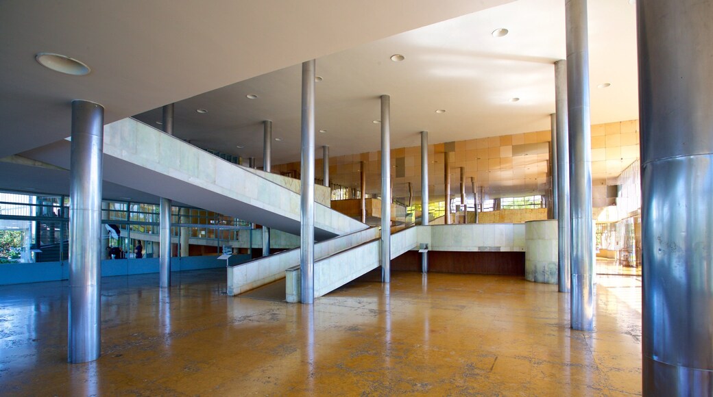 Pampulha Art Museum showing interior views