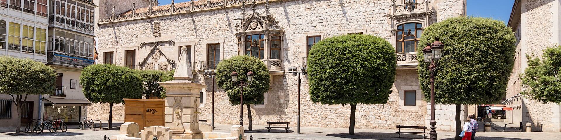 Burgos, Spain. Palace of Constables Casa del Cordon (House of Ropes), XV century