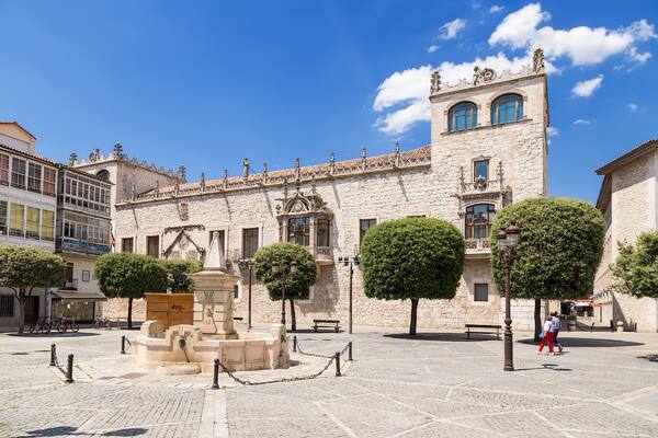 Burgos, Spain. Palace of Constables Casa del Cordon (House of Ropes), XV century