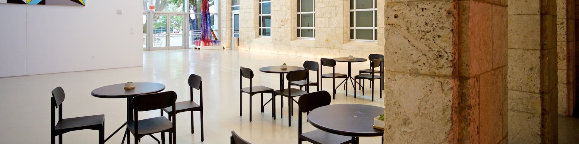 Bass Museum of Art which includes interior views and art