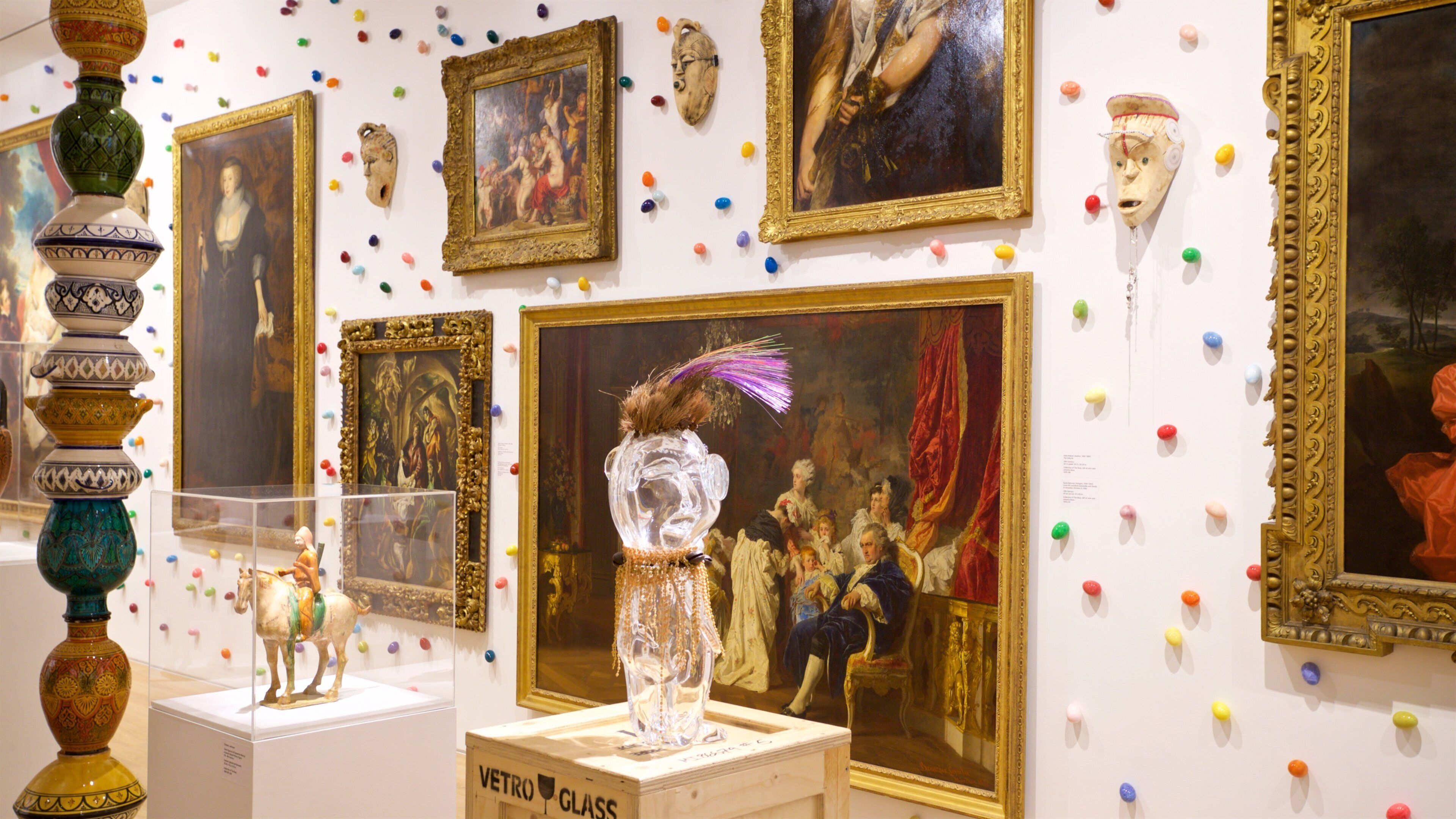 Bass Museum of Art which includes art and interior views