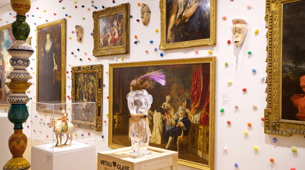 Bass Museum of Art which includes art and interior views