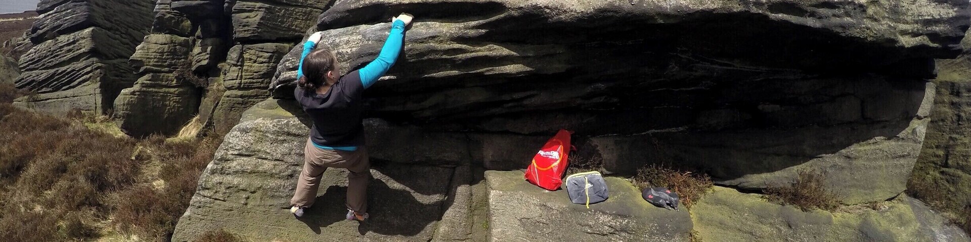 Bouldering at Stoney Edge, Yorkshire. 
http://www.theroamingrenegades.com/