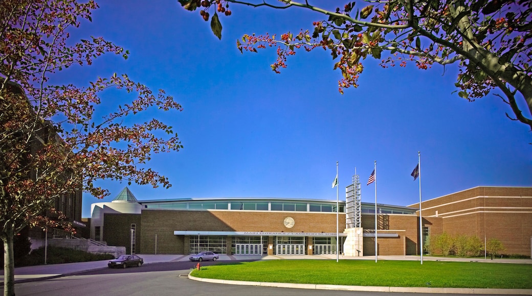 BRK876 Harrisburg, PA, state farm show complex buildings. Site of annual agricultural displays.