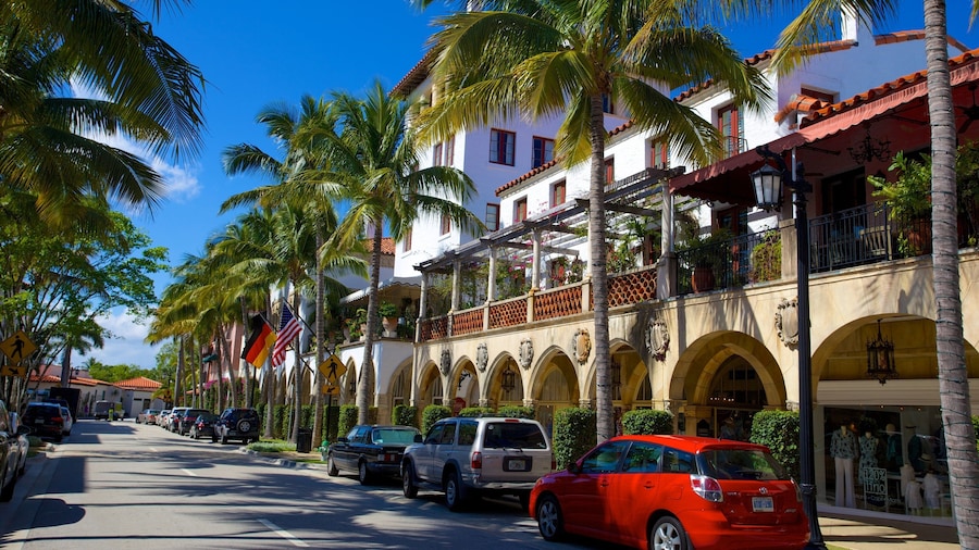 Worth Avenue which includes street scenes and a city