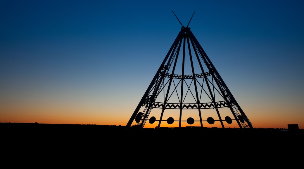 Medicine Hat Teepee at Sunset