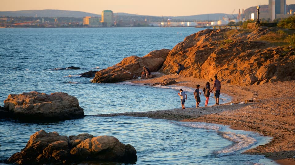 Lighthouse Point Park featuring a sandy beach