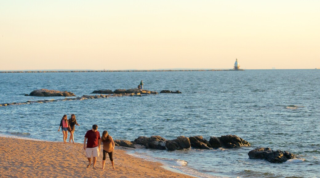 Lighthouse Point Park featuring a beach