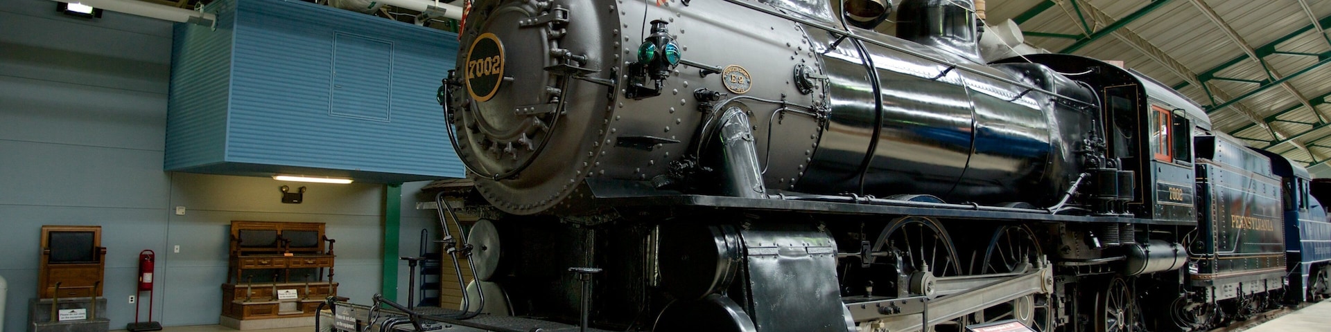 Railroad Museum of Pennsylvania che include ferrovia