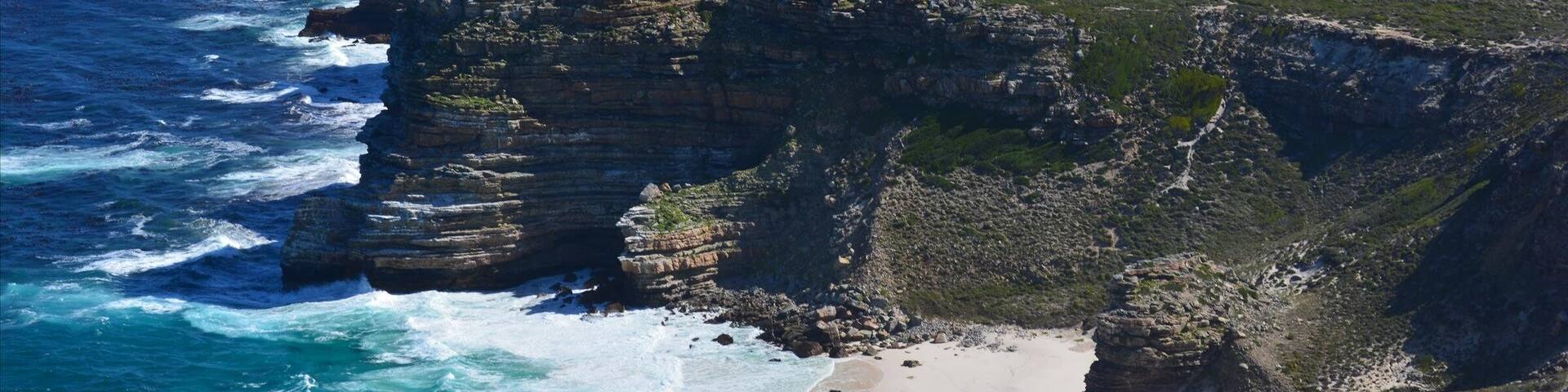 Caption---- overlooking The Atlantic near Cape of Good Hope