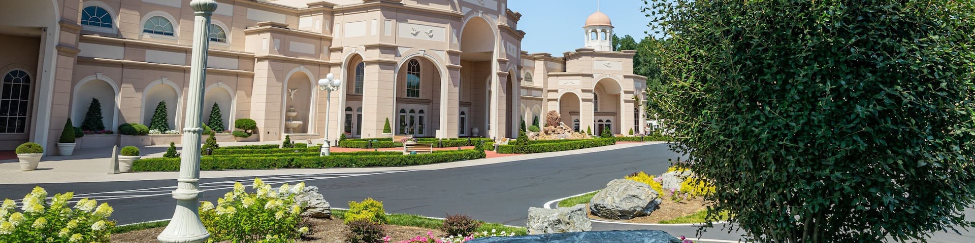 Lancaster featuring heritage architecture, a park and flowers