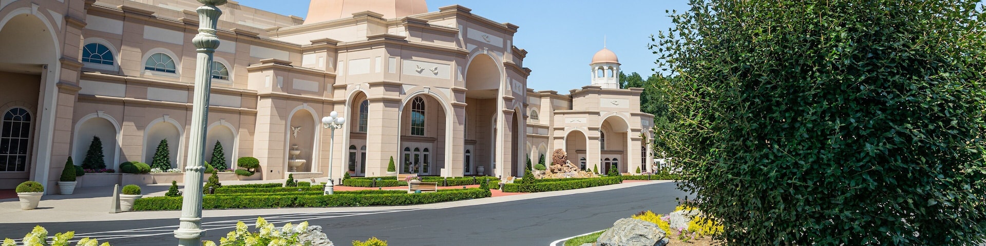 Lancaster featuring heritage architecture, a park and flowers