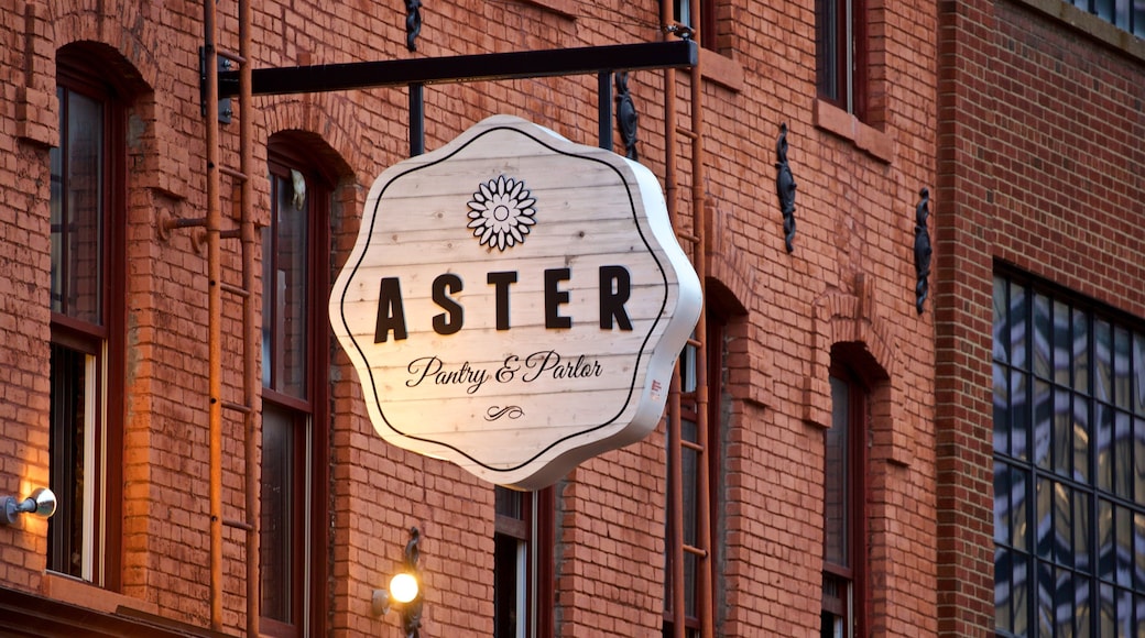 Armory Square featuring signage
