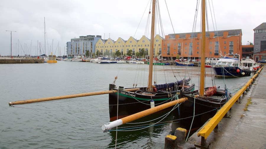 Galway Harbour which includes boating, a bay or harbor and sailing