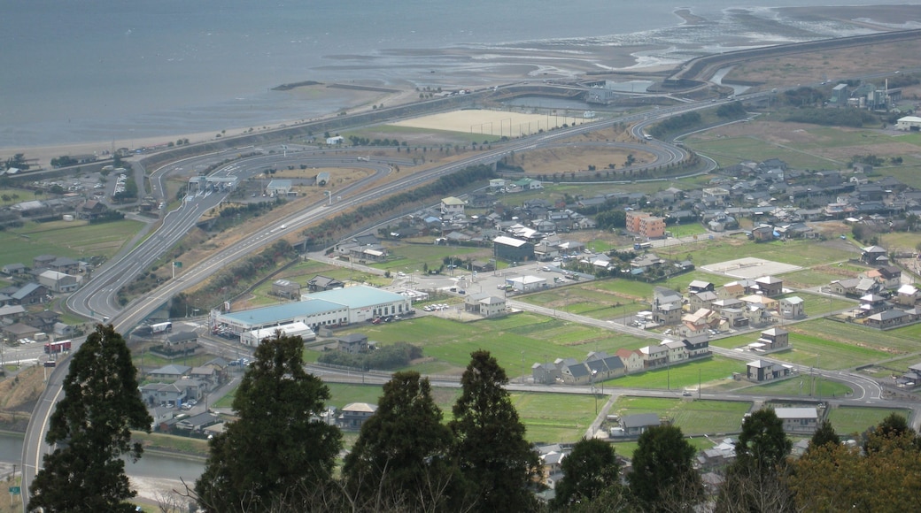 Kokubu Interchange seen from the Kokubu Hi-Tech Observation Deck in Kirishima City
