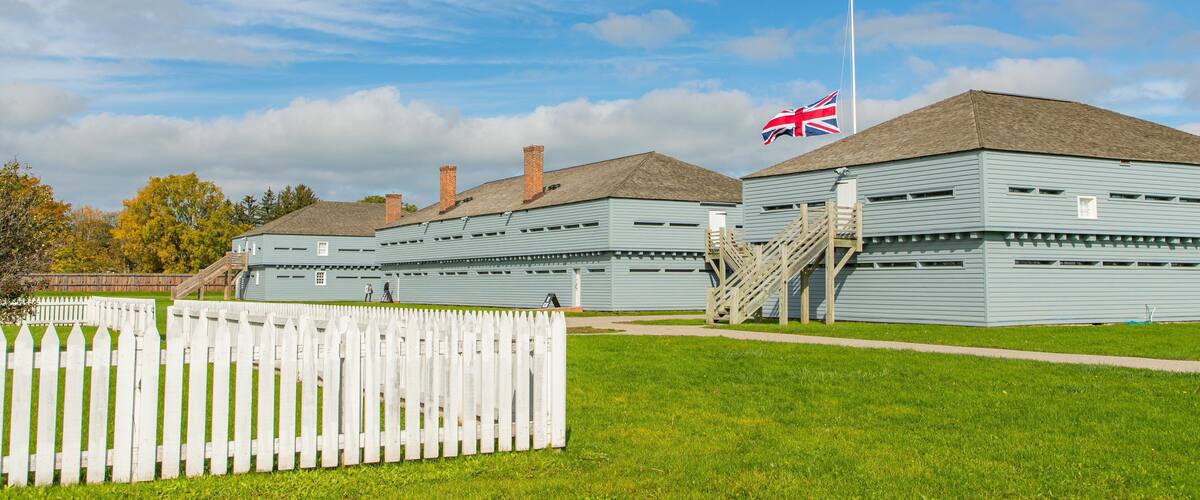 Fort George National Historic Site which includes a small town or village and heritage elements