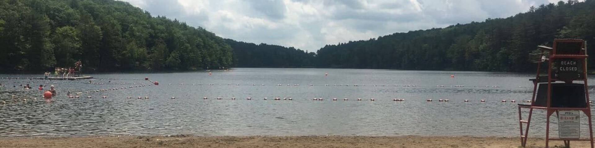 love camping at this state park!! can take a walk around the water, kayak, or swim