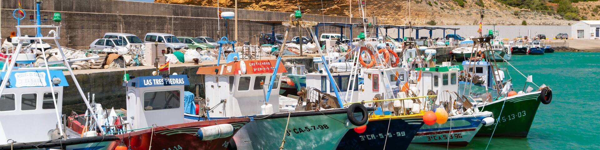 Puerto de Conil which includes a bay or harbor