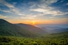 Sunset over the Shenandoah Valley and Blue Ridge Mountains from
