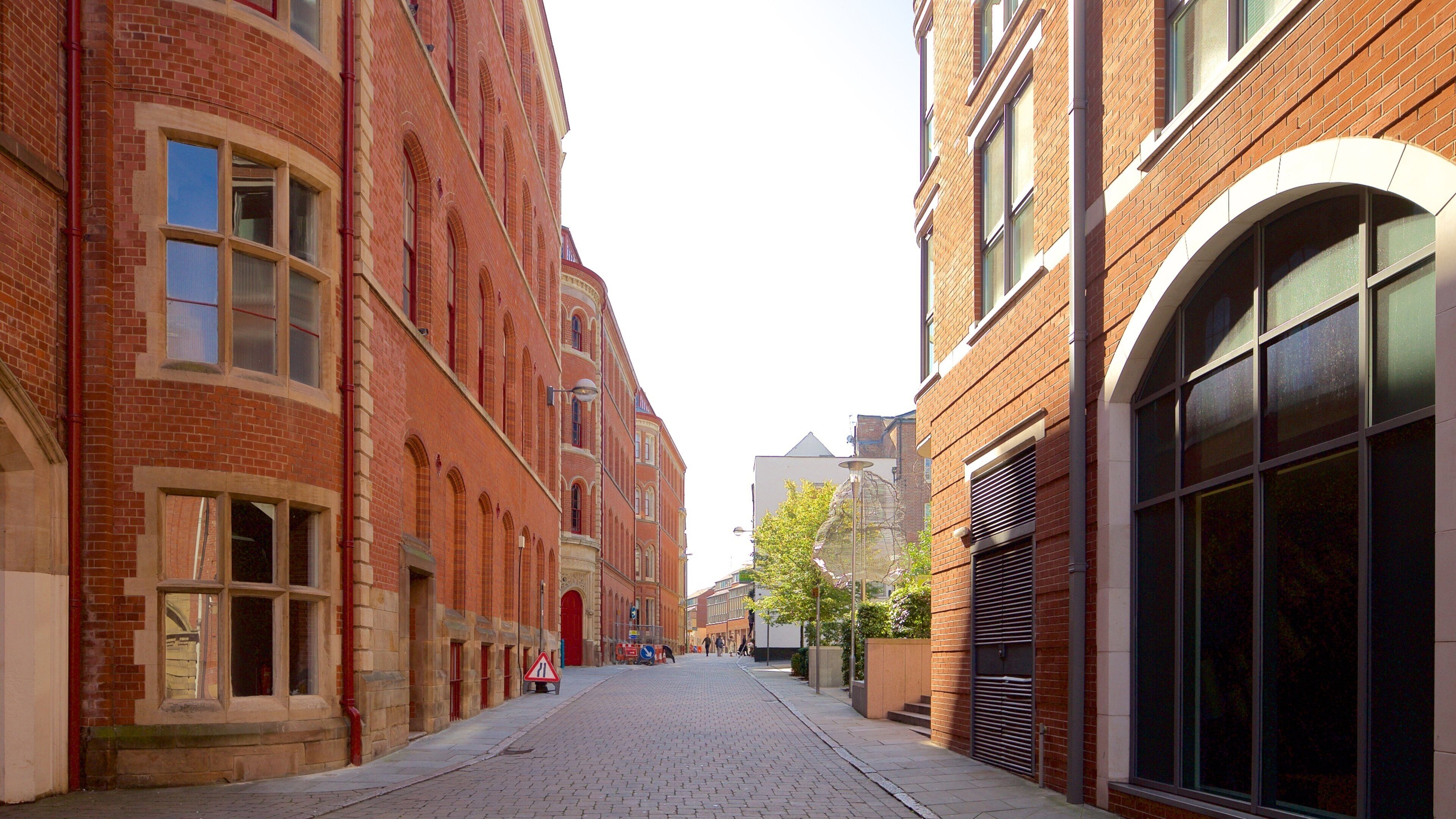 Lace Market featuring street scenes and a city
