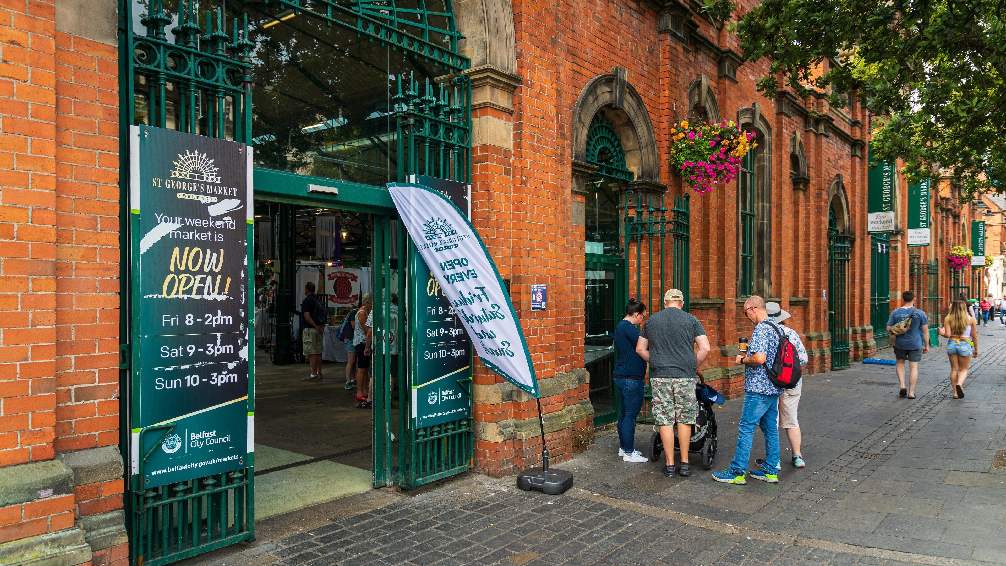 St. George\'s Market which includes signage and street scenes
