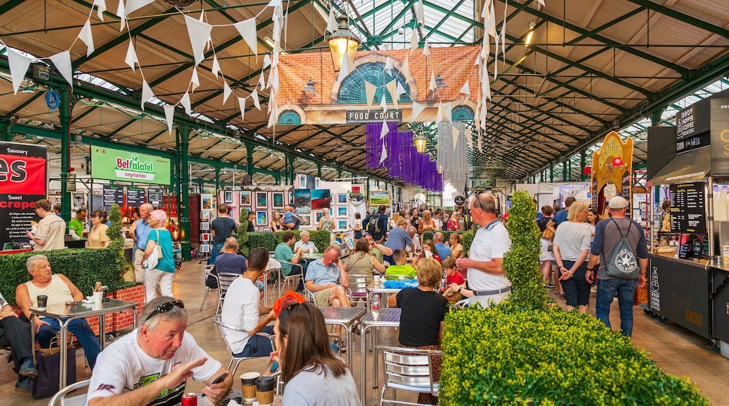 Belfast City Centre which includes markets and interior views