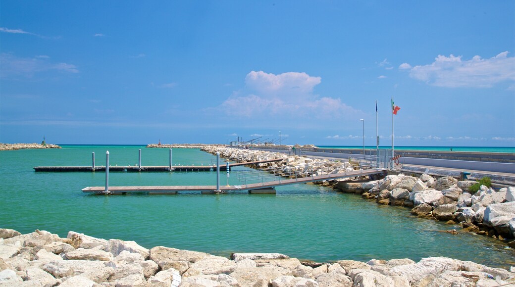 Giulianova Harbor featuring general coastal views