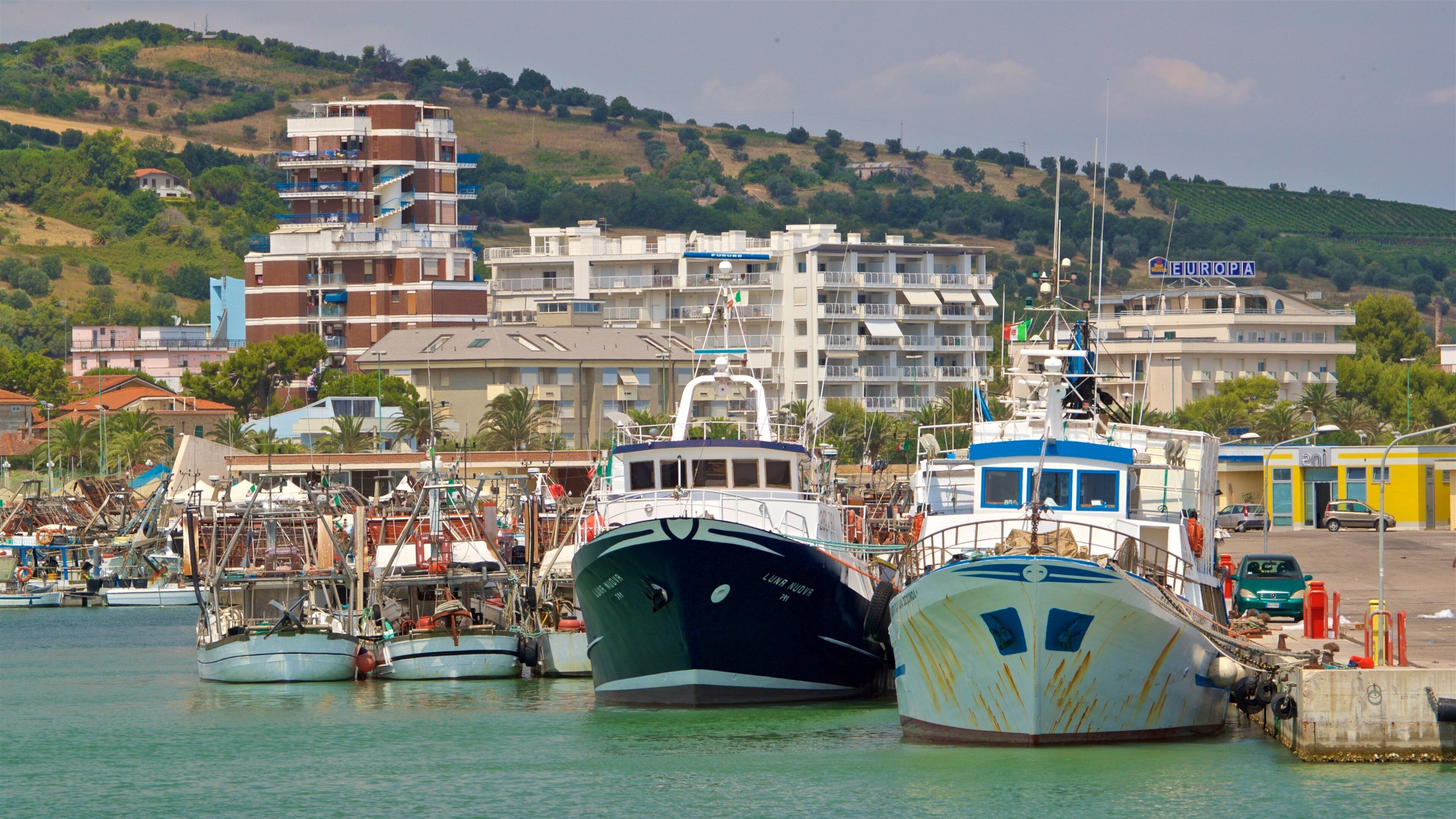 Giulianova Harbor showing a coastal town and a bay or harbor
