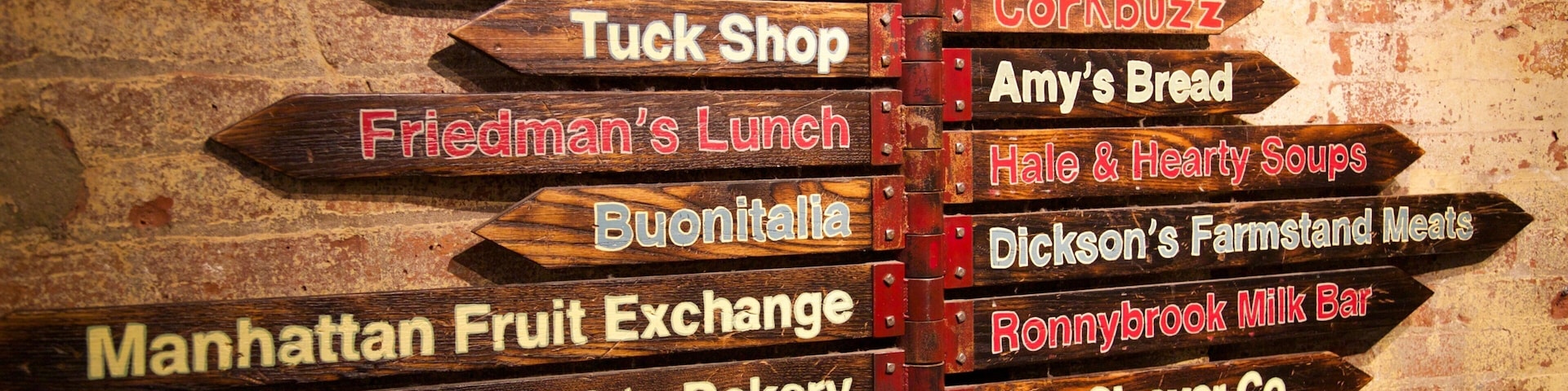 Mercado de Chelsea mostrando sinalização