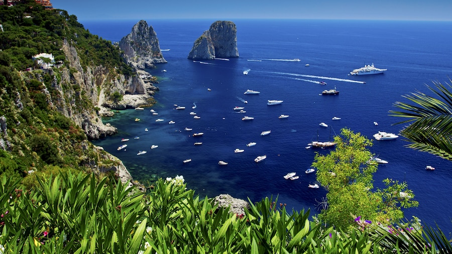 The view from Giardini di Augusto, Capri